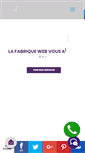 Mobile Screenshot of lafabriqueweb.com