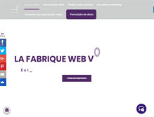 Tablet Screenshot of lafabriqueweb.com